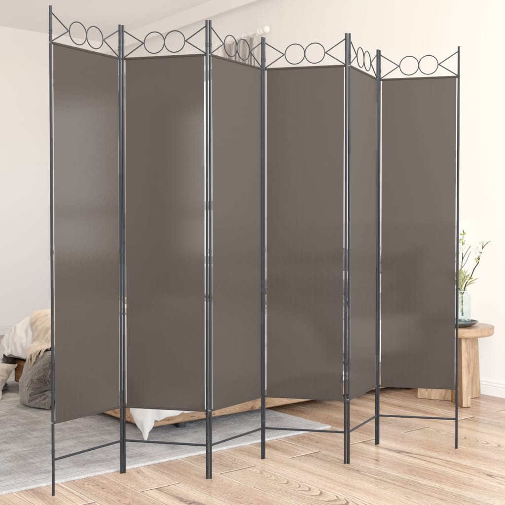 Paravan De Cameră Cu 4 Panouri, , , Textil