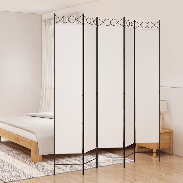 Paravan De Cameră Cu 4 Panouri, , , Textil