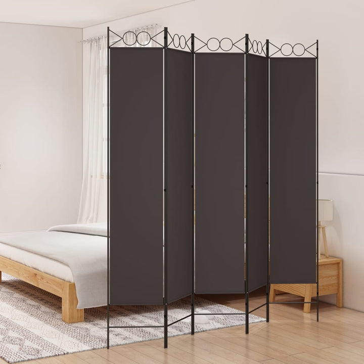 Paravan De Cameră Cu 4 Panouri, , , Textil