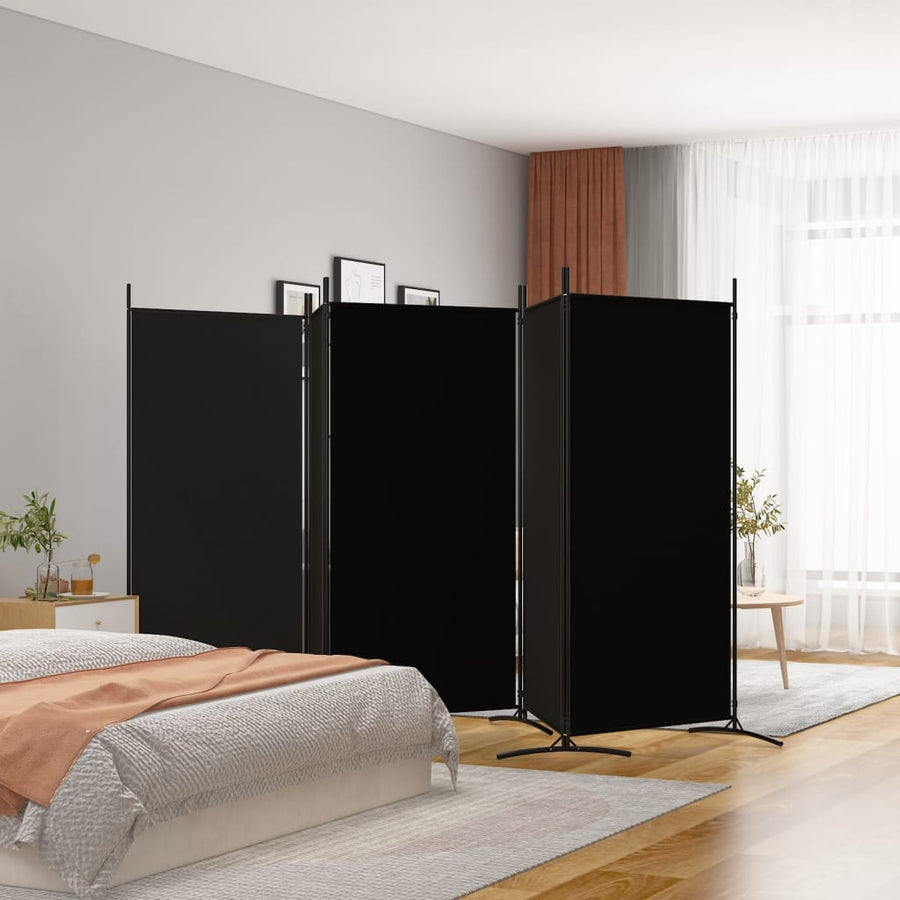 Paravan De Cameră Cu 5 Panouri, , , Textil