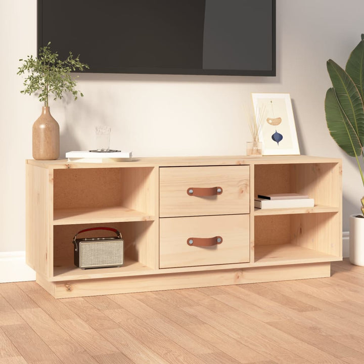 Comodă Tv, , 100X34X40 Cm, Lemn Masiv De Pin