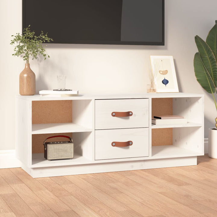 Comodă Tv, , 100X34X40 Cm, Lemn Masiv De Pin