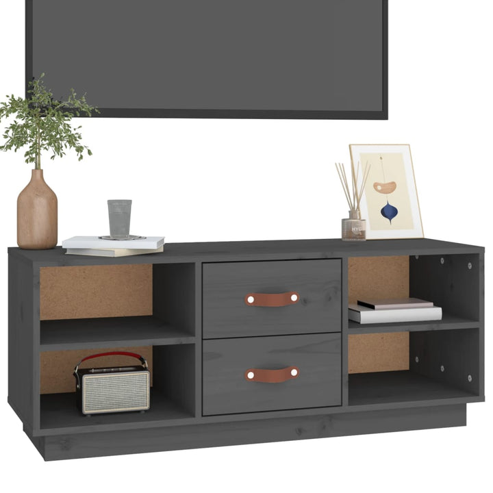 Comodă Tv, , 100X34X40 Cm, Lemn Masiv De Pin