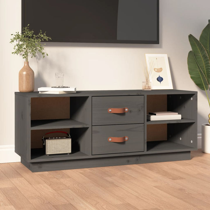 Comodă Tv, , 100X34X40 Cm, Lemn Masiv De Pin