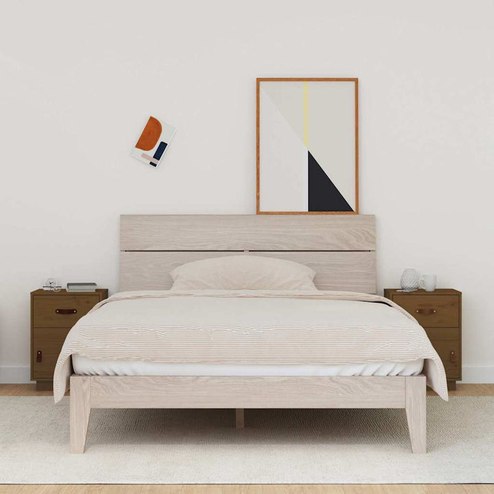 Noptiere, 2 Buc., , 40X34X55 Cm, Lemn Masiv De Pin
