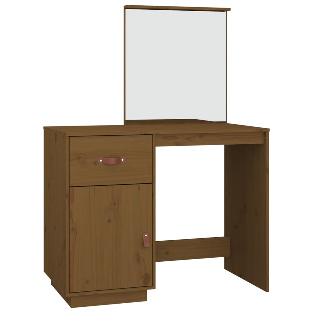 Măsuță De Toaletă, , 95X50X134 Cm, Lemn Masiv De Pin