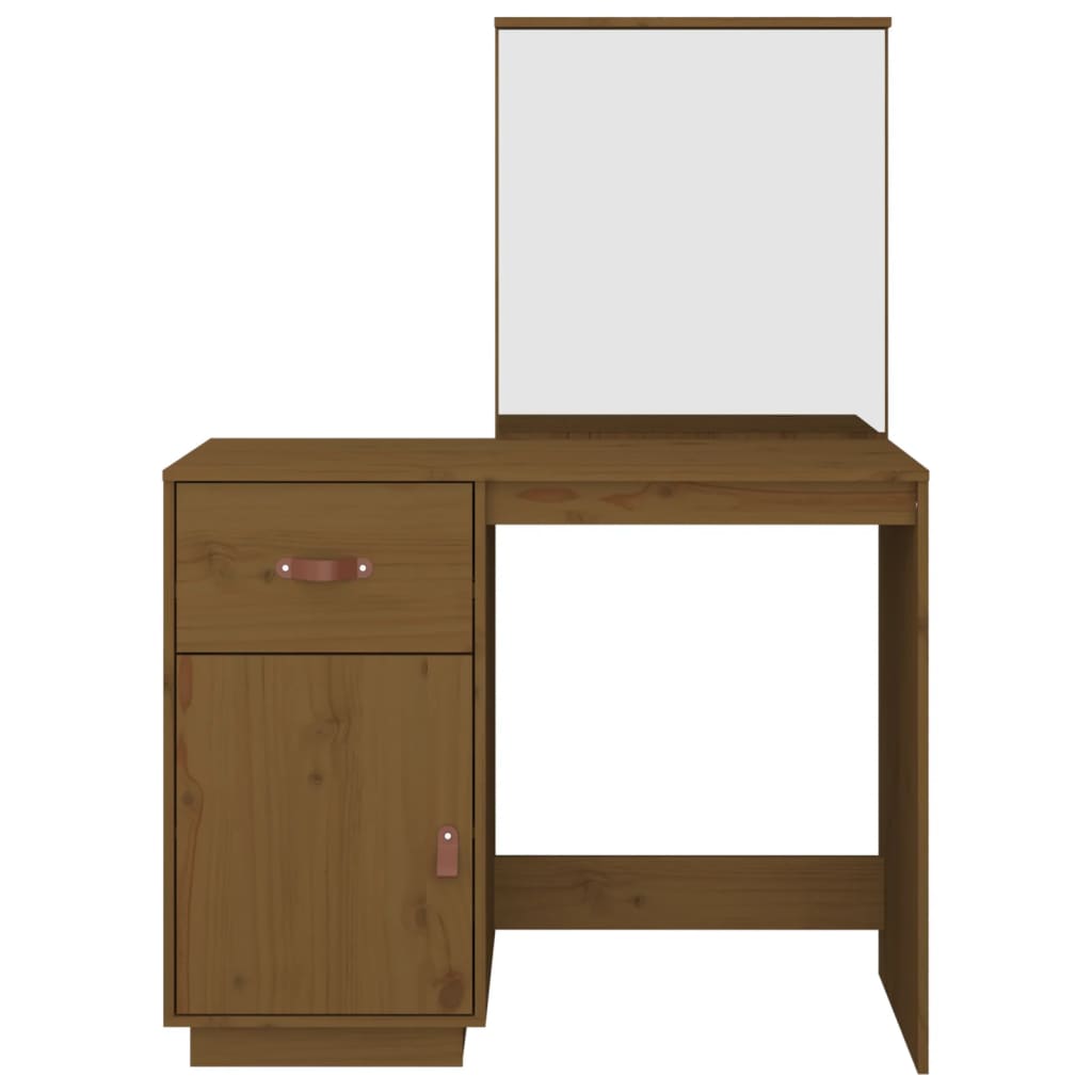 Măsuță De Toaletă, , 95X50X134 Cm, Lemn Masiv De Pin