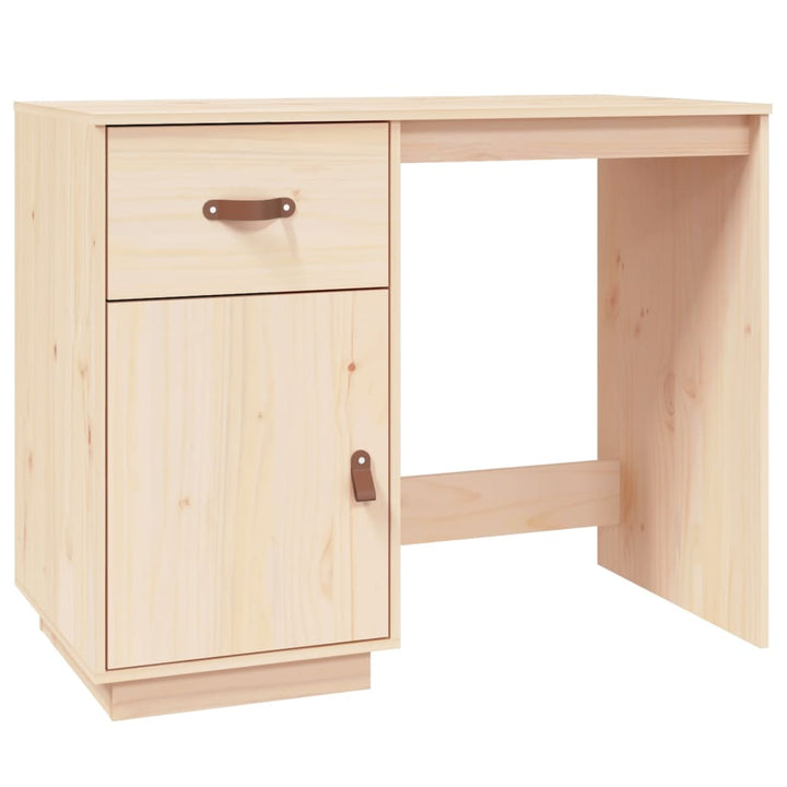 Birou, 95X50X75 Cm, Lemn Masiv De Pin
