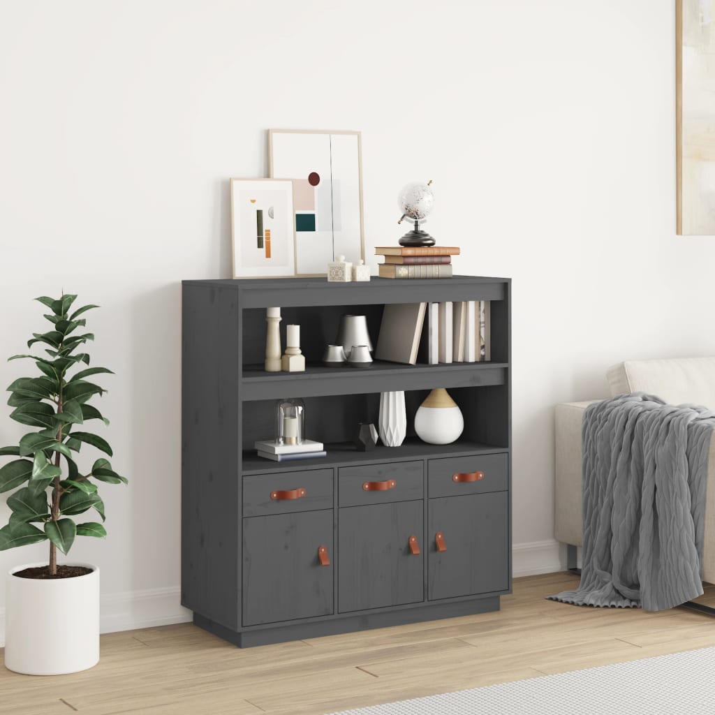 Dulap Înalt, , 100X40X108,5 Cm, Lemn Masiv De Pin