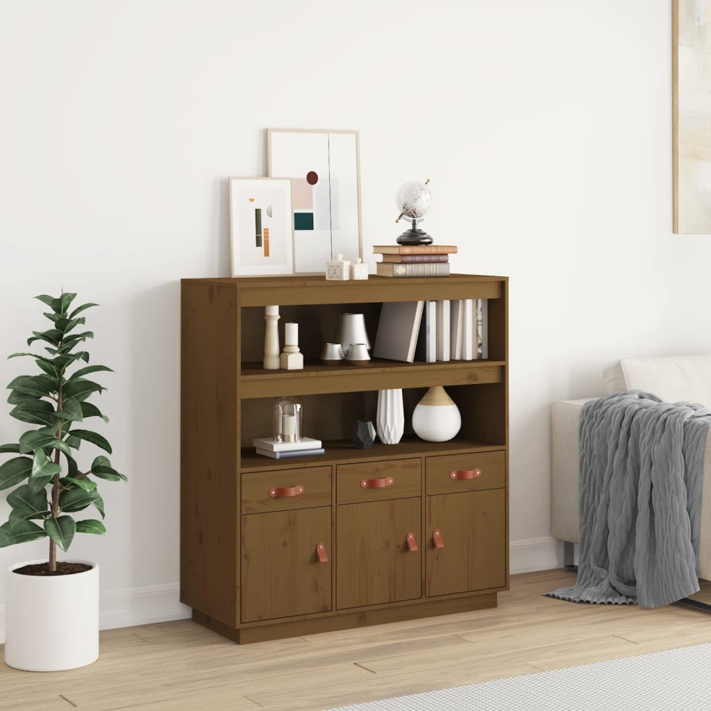 Dulap Înalt, , 100X40X108,5 Cm, Lemn Masiv De Pin