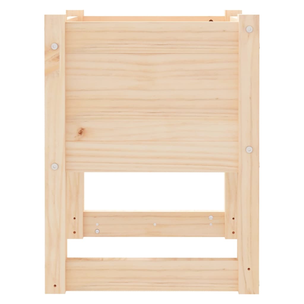 Jardiniere, 2 Buc, 40X40X52,5 Cm, Lemn Masiv De Pin Natural