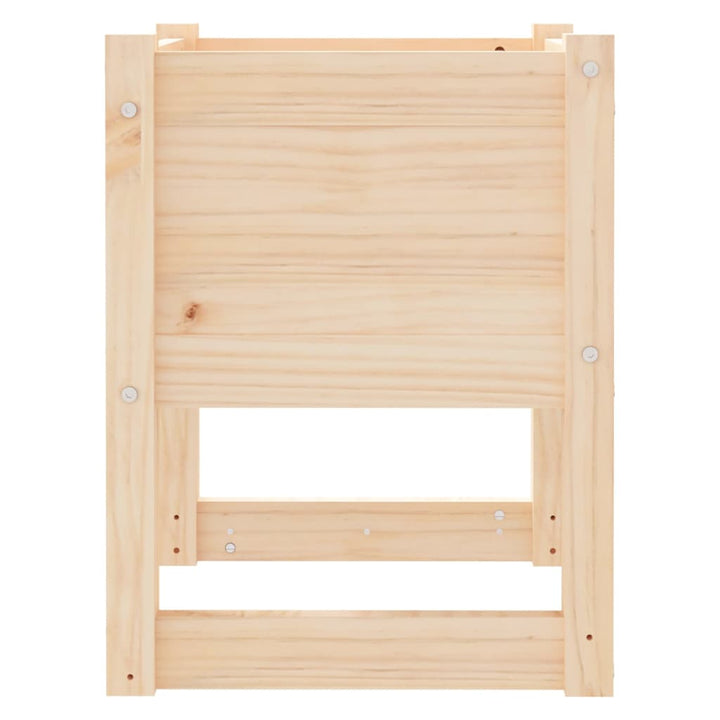 Jardiniere, 2 Buc, 40X40X52,5 Cm, Lemn Masiv De Pin Natural