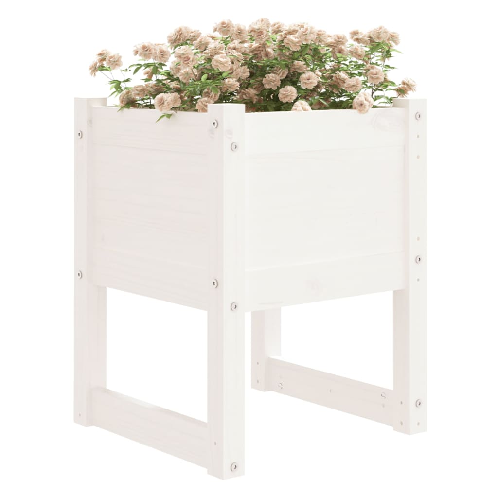 Jardiniere, 2 Buc., , 40X40X52,5 Cm, Lemn Masiv De Pin Alb