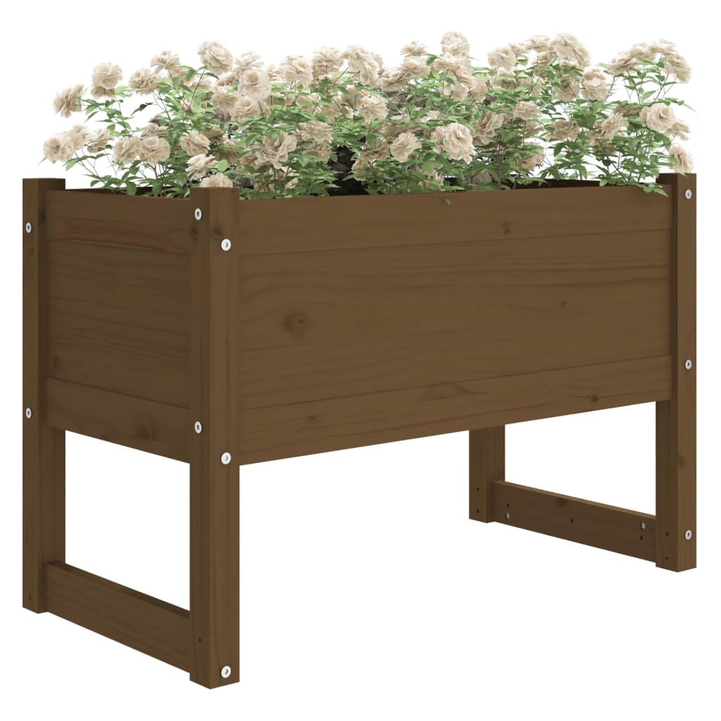 Jardinieră, , , Lemn Masiv De Pin Maro Miere