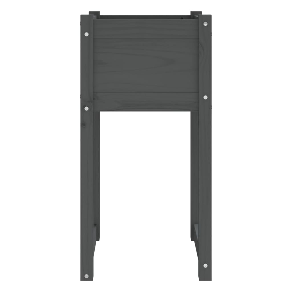 Jardiniere, 2 Buc., , , Lemn Masiv De Pin Gri