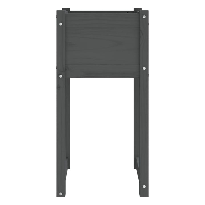 Jardiniere, 2 Buc., , , Lemn Masiv De Pin Gri
