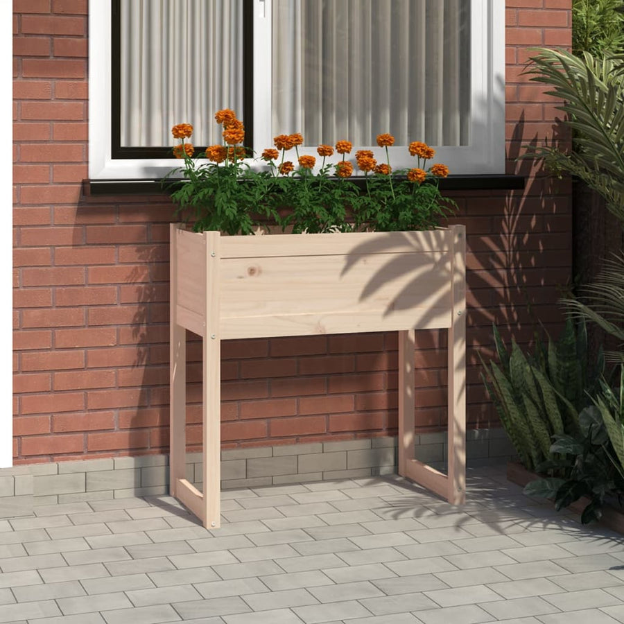 Jardinieră, 78X40X81 Cm, Lemn Masiv De Pin