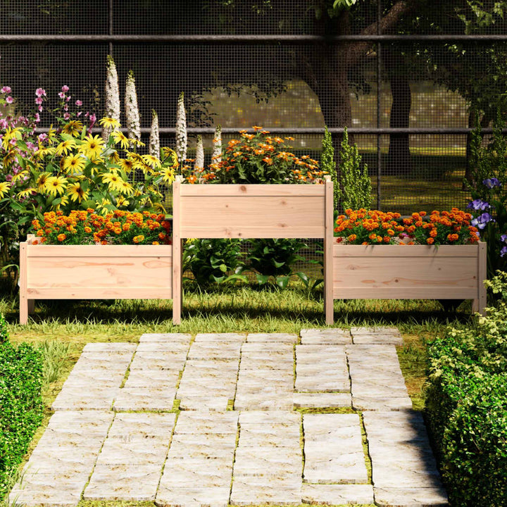Jardinieră, 178,5X44X75 Cm, Lemn Masiv De Pin