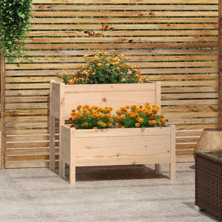 Jardinieră, , 84,5X84X75 Cm, Lemn Masiv De Pin