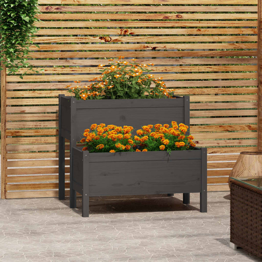 Jardinieră, , 84,5X84X75 Cm, Lemn Masiv De Pin