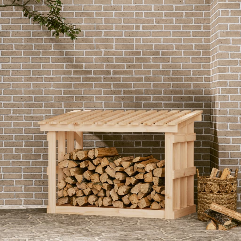 Rastel Pentru Lemne De Foc, , 108X64,5X77 Cm, Lemn Masiv Pin