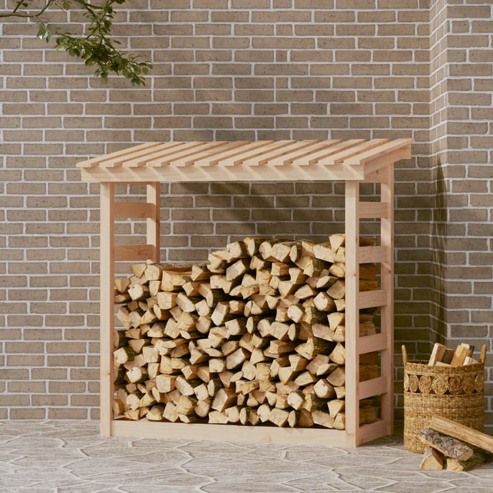 Rastel Pentru Lemne De Foc, 108X64,5X78 Cm, Lemn Masiv Pin