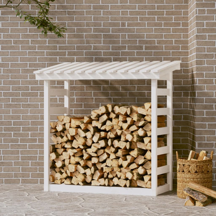 Rastel Pentru Lemne De Foc, 108X64,5X78 Cm, Lemn Masiv Pin
