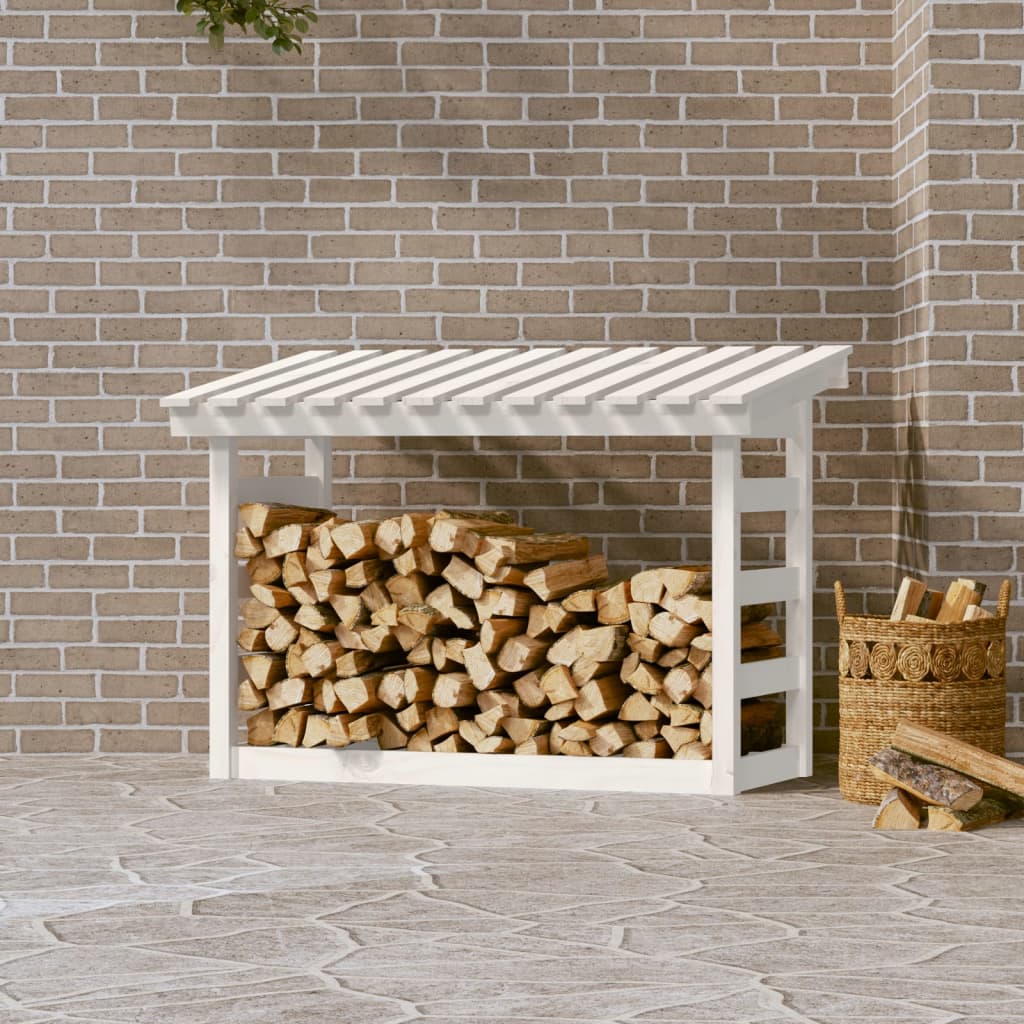 Rastel Pentru Lemne De Foc, 108X64,5X78 Cm, Lemn Masiv Pin
