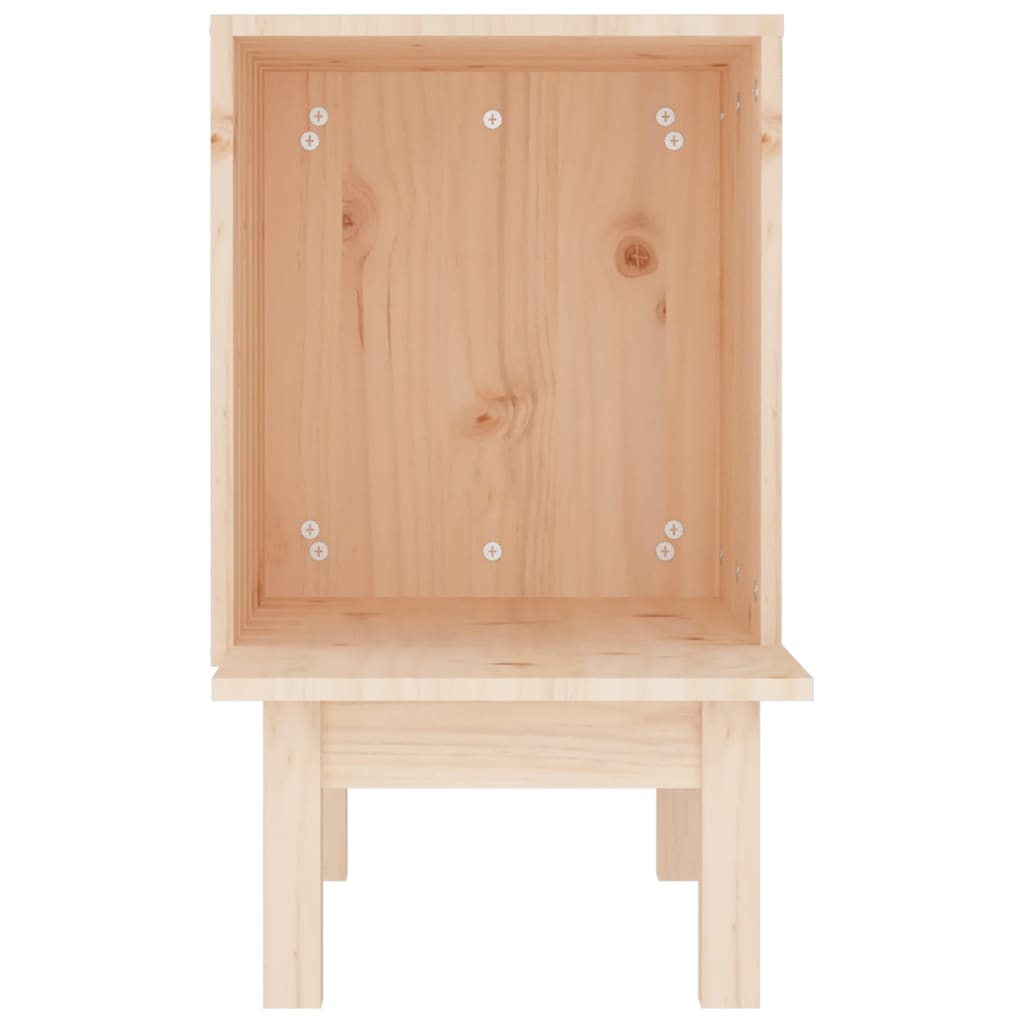 Casă Pentru Pisici, 60X36X60 Cm, Lemn Masiv De Pin