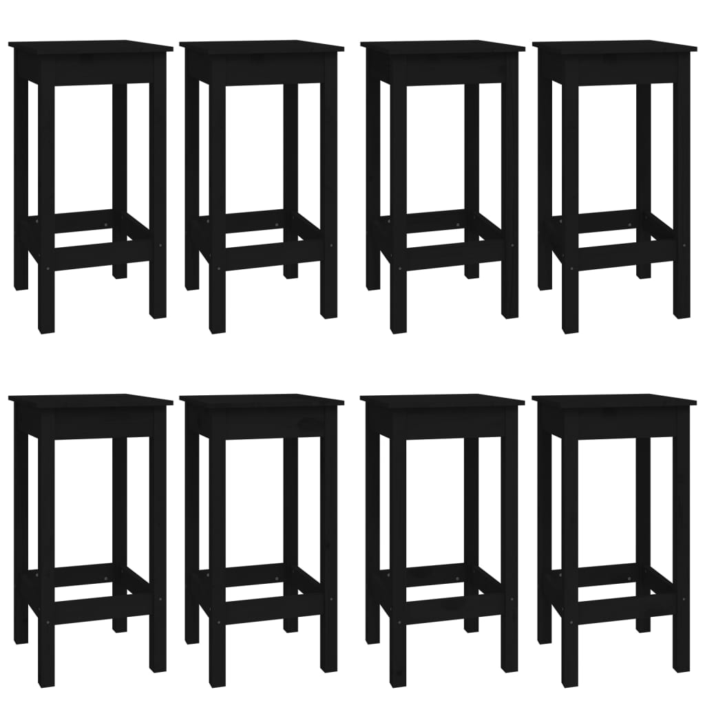Set Mobilier De Bar, 9 Piese, , Lemn Masiv De Pin
