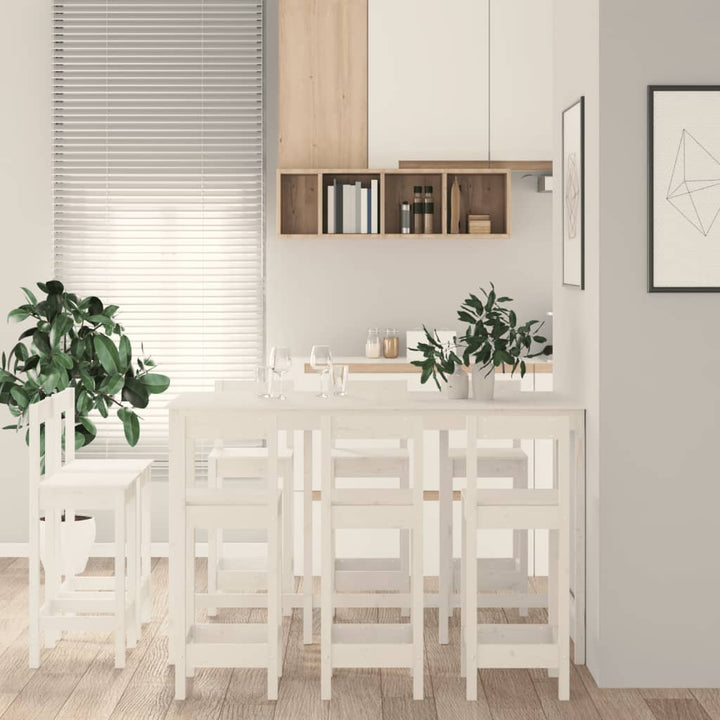 Set Mobilier De Bar, 9 Piese, , Lemn Masiv De Pin