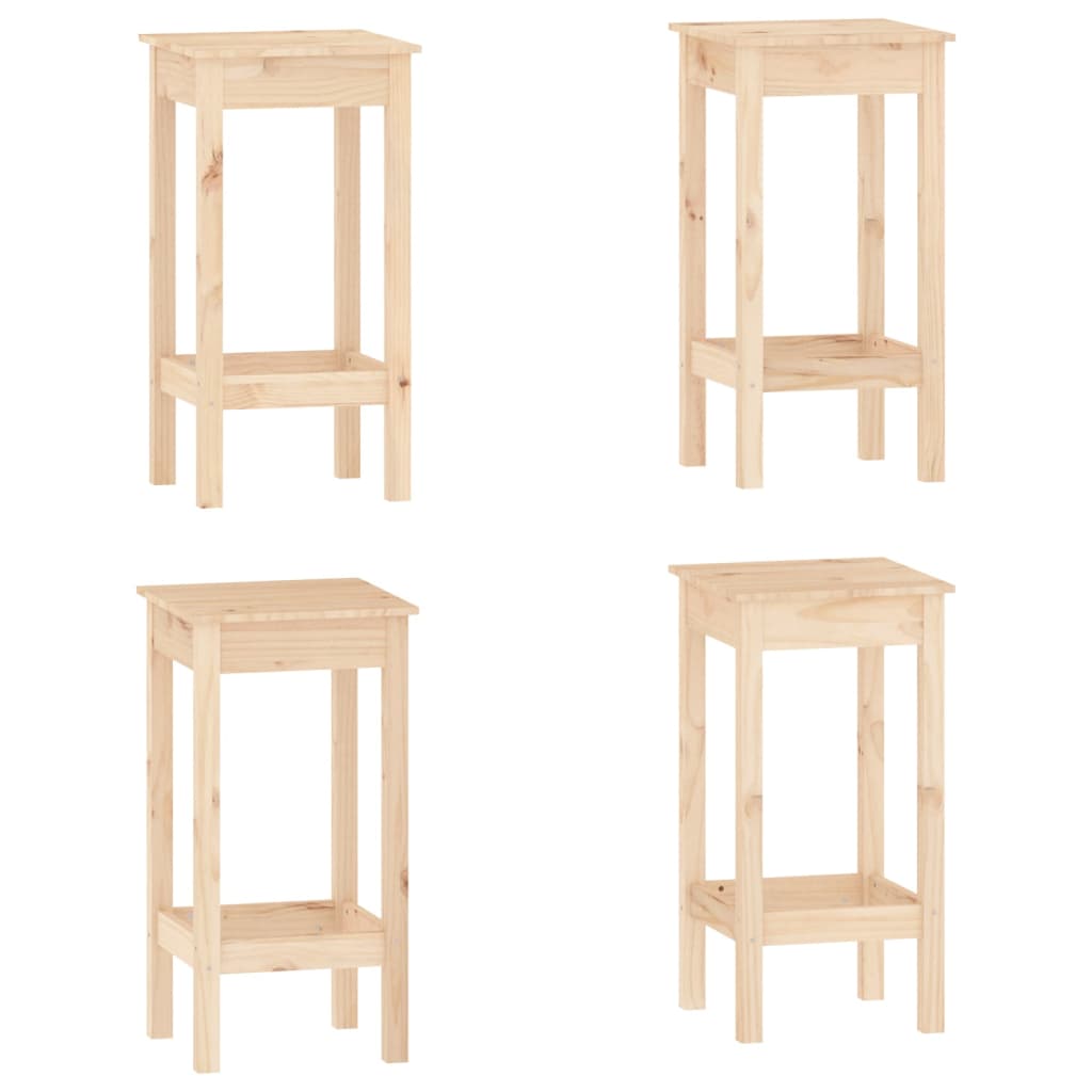 Set Mobilier De Bar, 5 Piese, Lemn Masiv De Pin