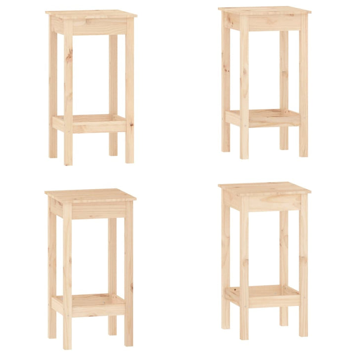 Set Mobilier De Bar, 5 Piese, Lemn Masiv De Pin