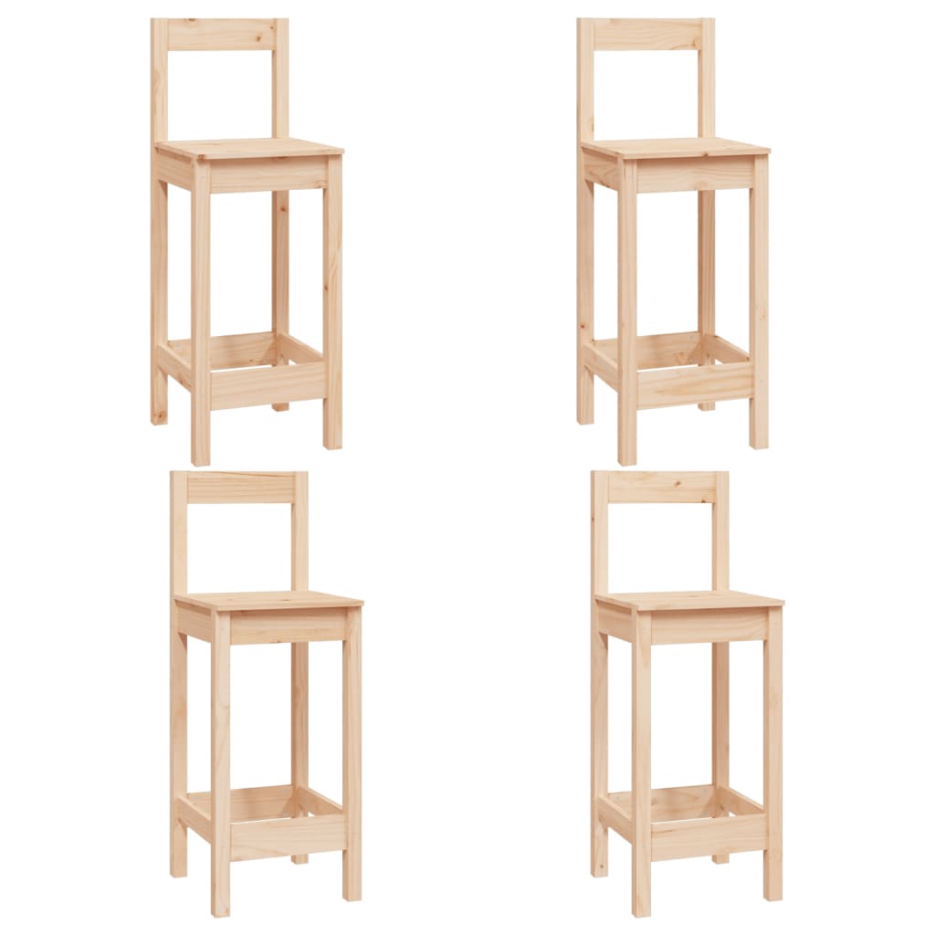 Set Mobilier De Bar, 5 Piese, Lemn Masiv De Pin