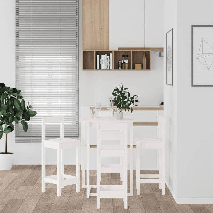 Set Mobilier De Bar, 5 Piese, Lemn Masiv De Pin