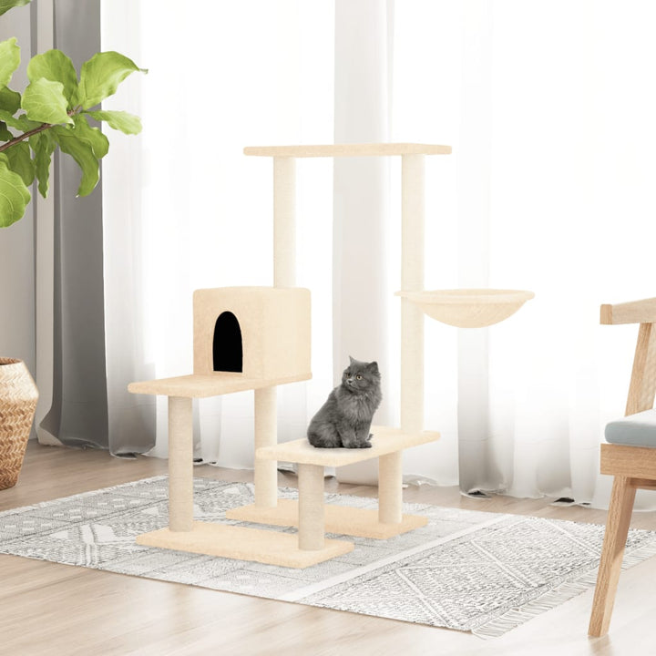 Ansamblu De Pisici, Stâlpi Din Funie Sisal, , 94,5 Cm