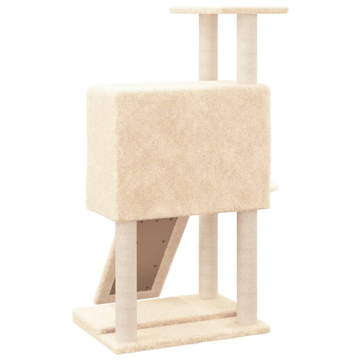 Ansamblu De Pisici Cu Stâlpi Din Funie De Sisal, , 96 Cm