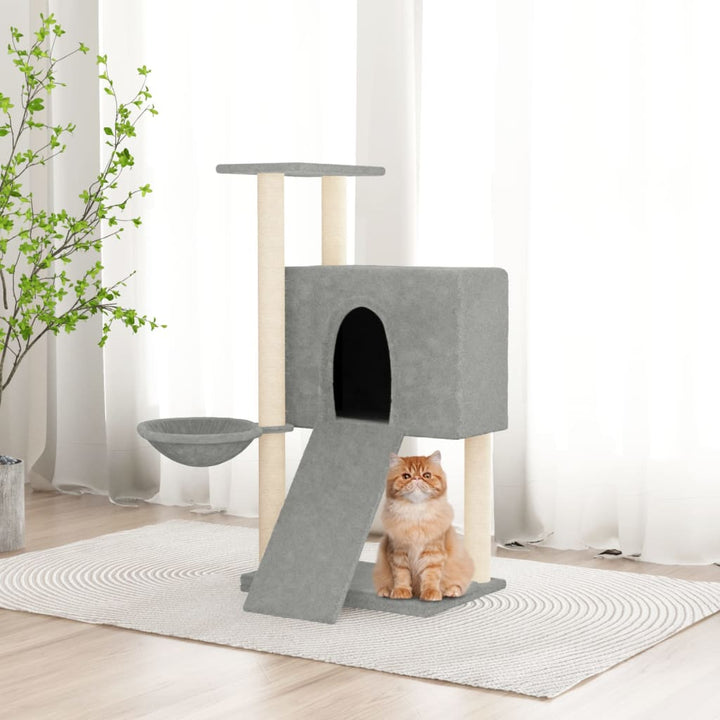 Ansamblu De Pisici Cu Stâlpi Din Funie De Sisal, , 96 Cm