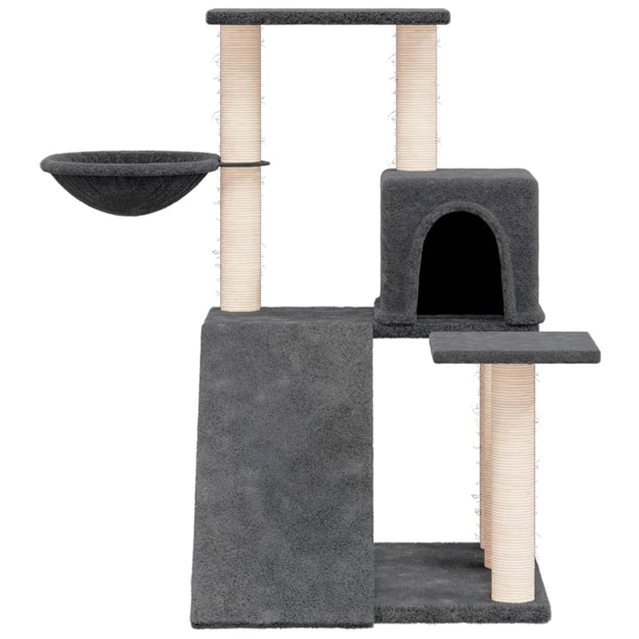 Ansamblu Pisici Cu Stâlpi Din Funie Sisal, , 82 Cm