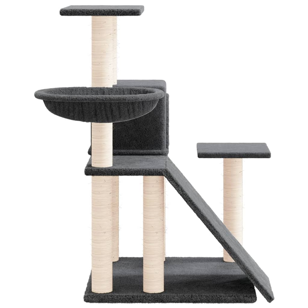 Ansamblu Pisici Cu Stâlpi Din Funie Sisal, , 82 Cm