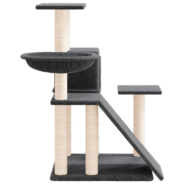 Ansamblu Pisici Cu Stâlpi Din Funie Sisal, , 82 Cm