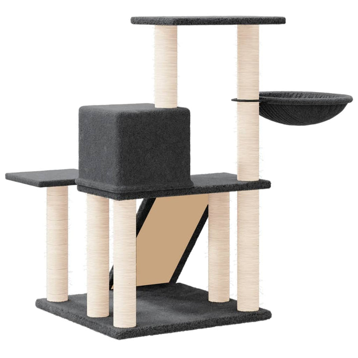 Ansamblu Pisici Cu Stâlpi Din Funie Sisal, , 82 Cm