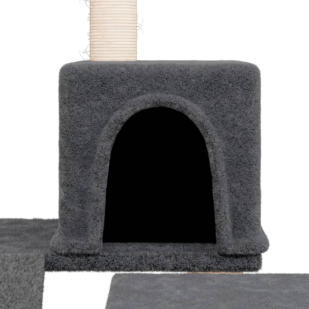 Ansamblu Pisici Cu Stâlpi Din Funie Sisal, , 82 Cm