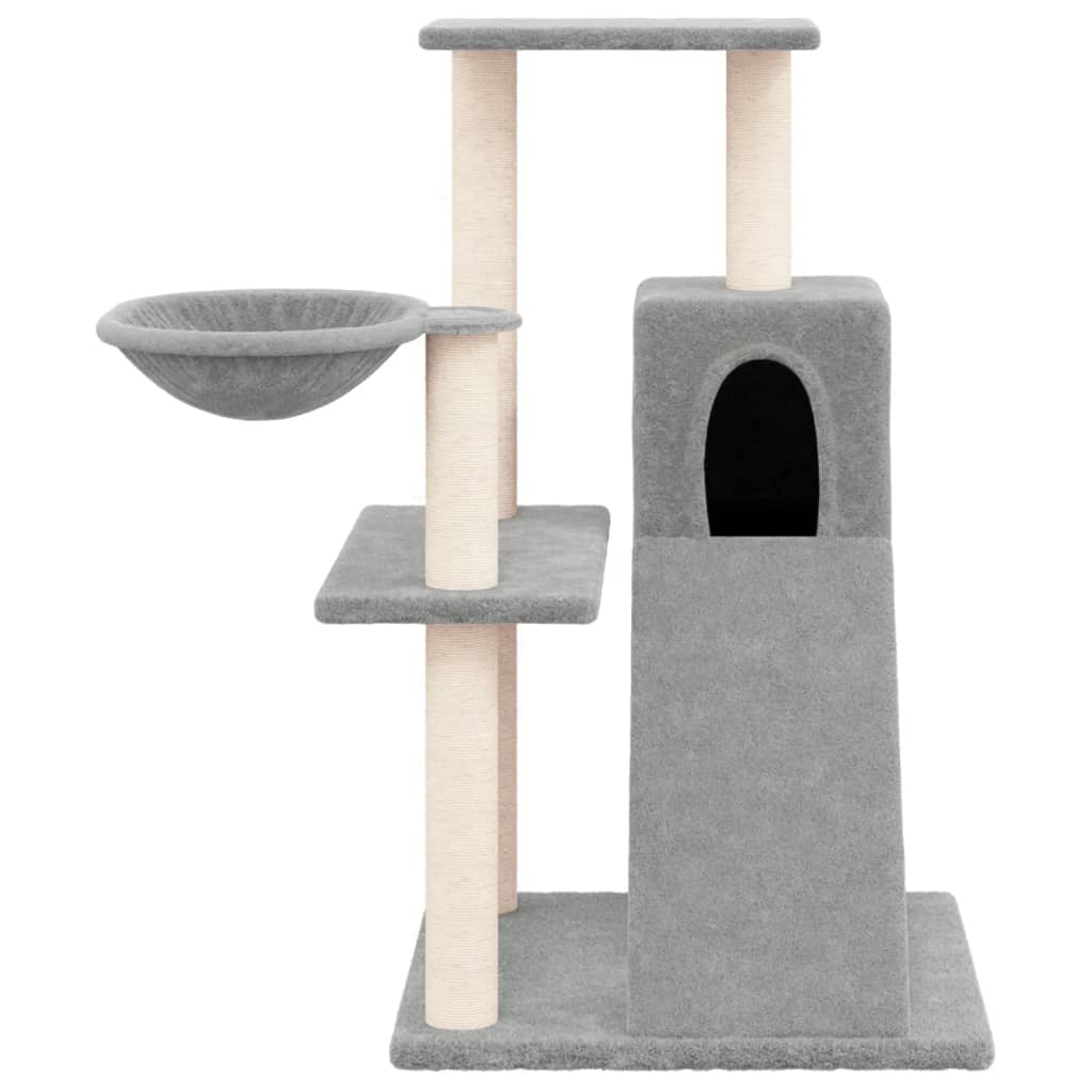 Ansamblu De Pisici, Stâlpi Din Funie Sisal, , 82 Cm