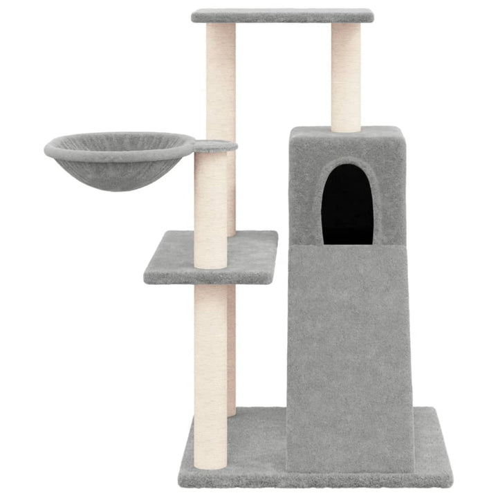Ansamblu De Pisici, Stâlpi Din Funie Sisal, , 82 Cm