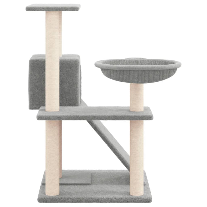 Ansamblu De Pisici, Stâlpi Din Funie Sisal, , 82 Cm