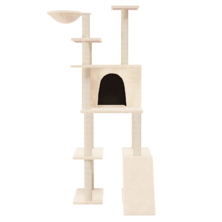 Ansamblu De Pisici Cu Stâlpi Din Funie De Sisal, , 166 Cm