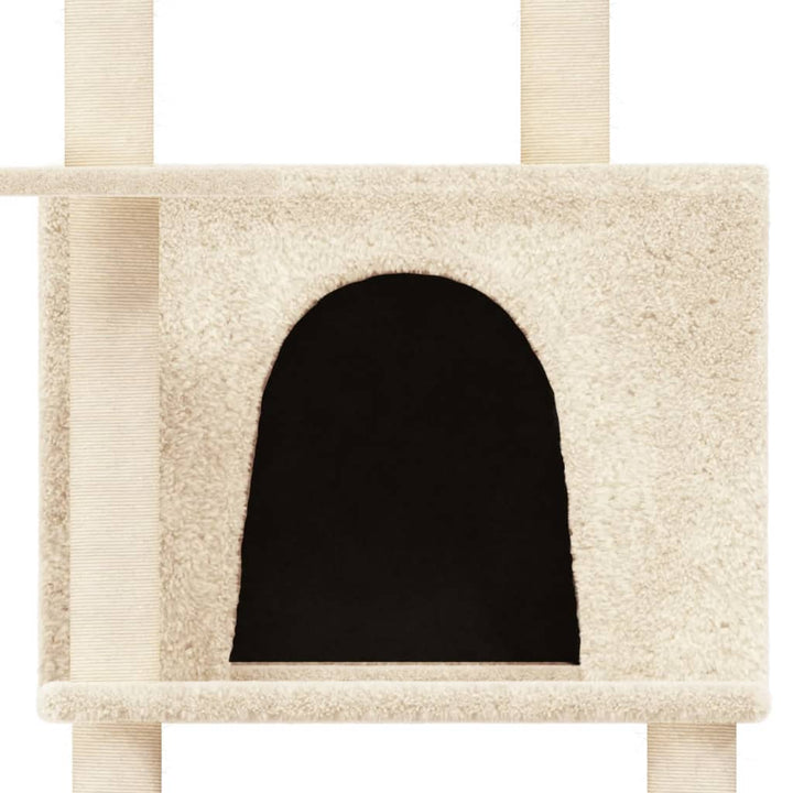 Ansamblu De Pisici Cu Stâlpi Din Funie De Sisal, , 166 Cm