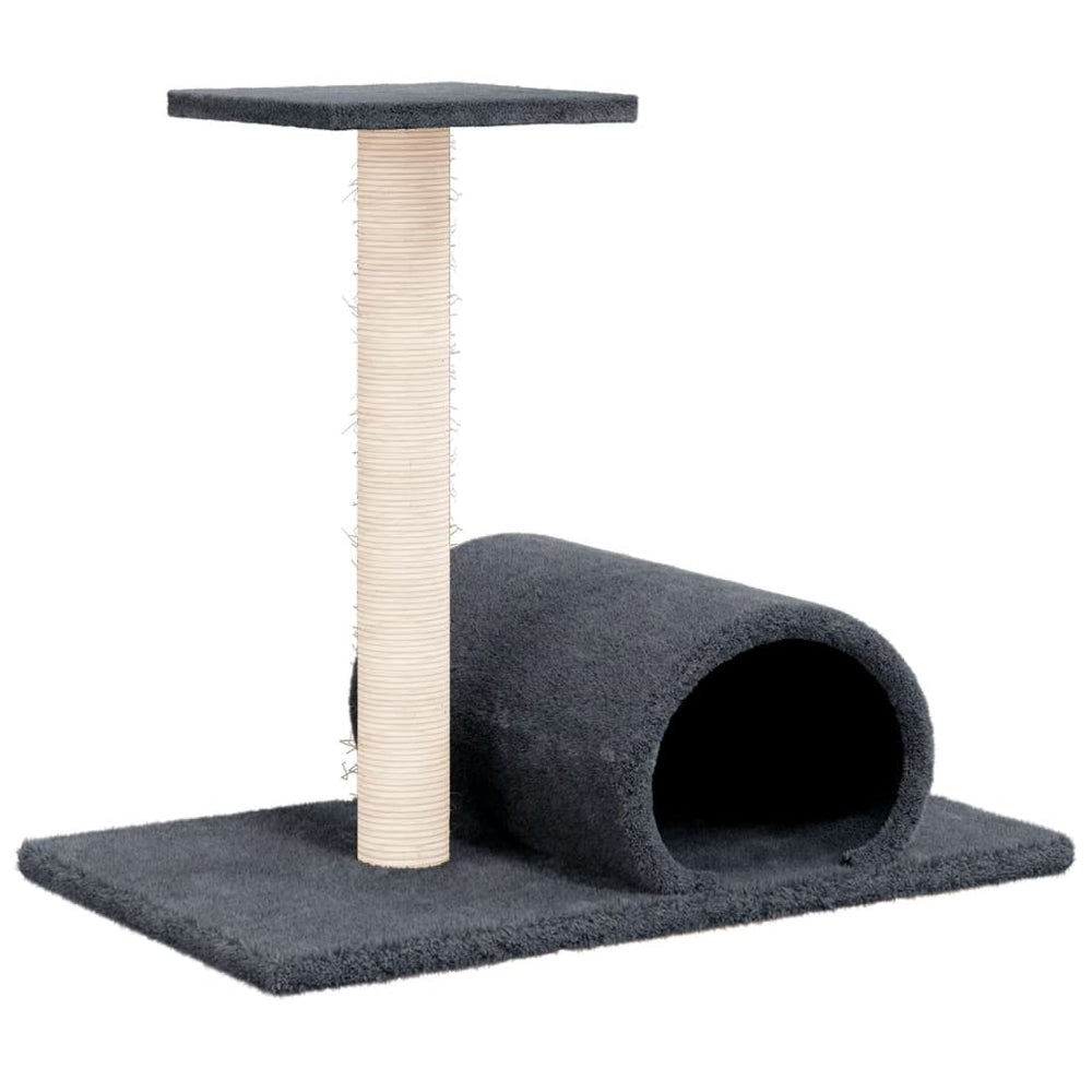 Stâlp Zgâriere De Pisici Cu Tunel, , 60X34,5X50 Cm