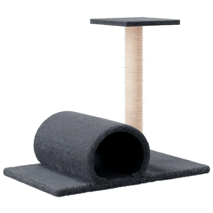 Stâlp Zgâriere De Pisici Cu Tunel, , 60X34,5X50 Cm